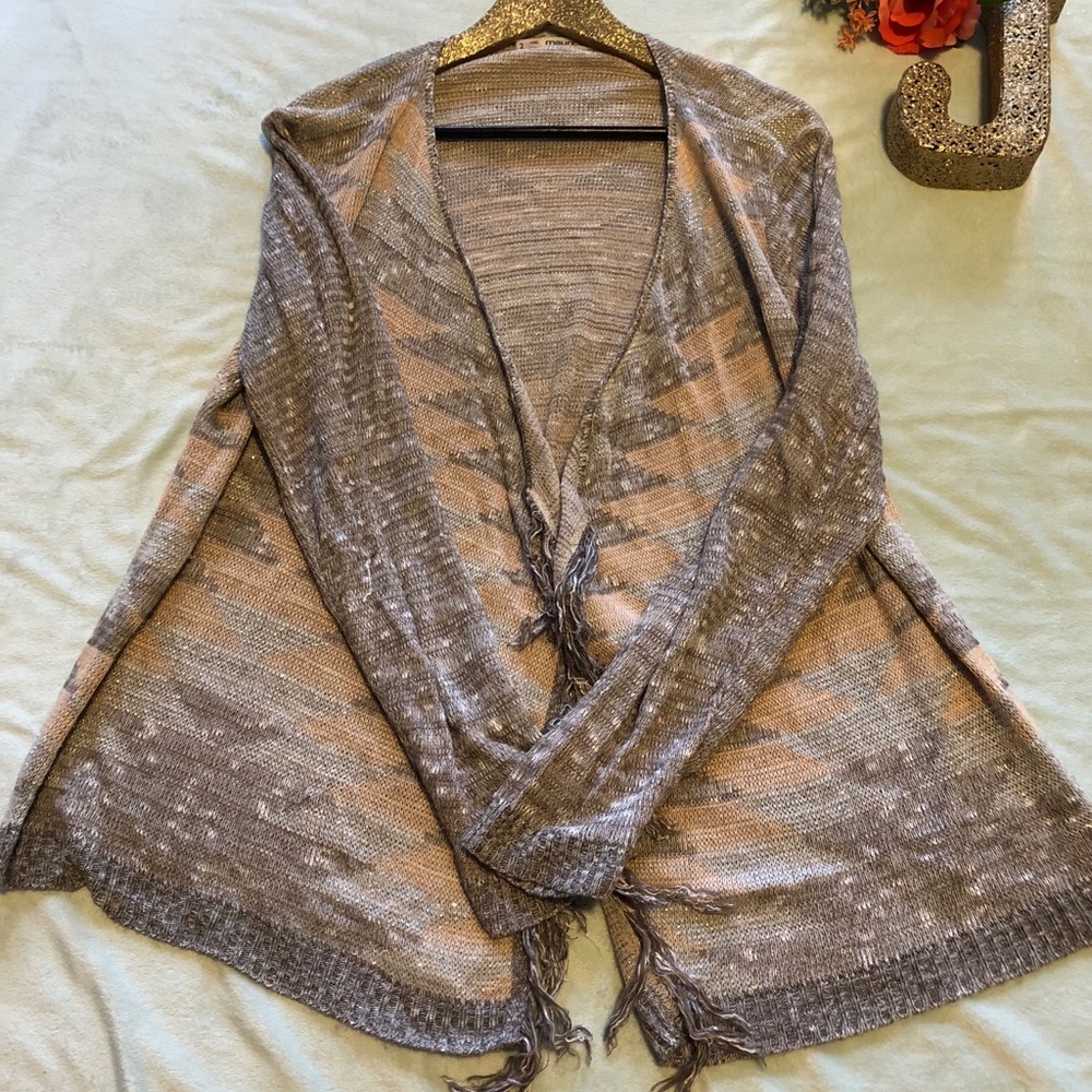 Pink and Gray Maurice’s Cardigan Size 2